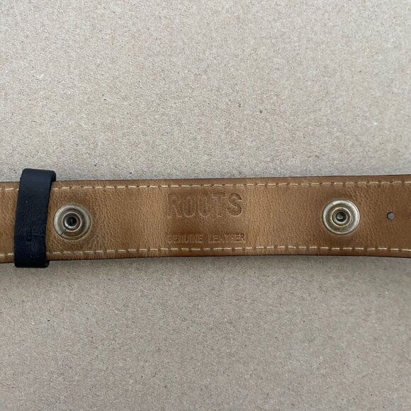 Roots Black‎ Leather Watch Band - Picture 3 of 6